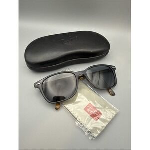 RAY-BAN RB7119 Vtg Italy Black Matte /Tortoise Sunglasses 55-17-145 & Case/Cloth